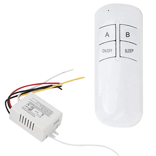 Wireless Remote Control Switch for Lights - 2 Way ON/Off 220V Digital Wall Switch Receiver & Transmitter - Perfect for Home, Office and Smart Lighting Systems