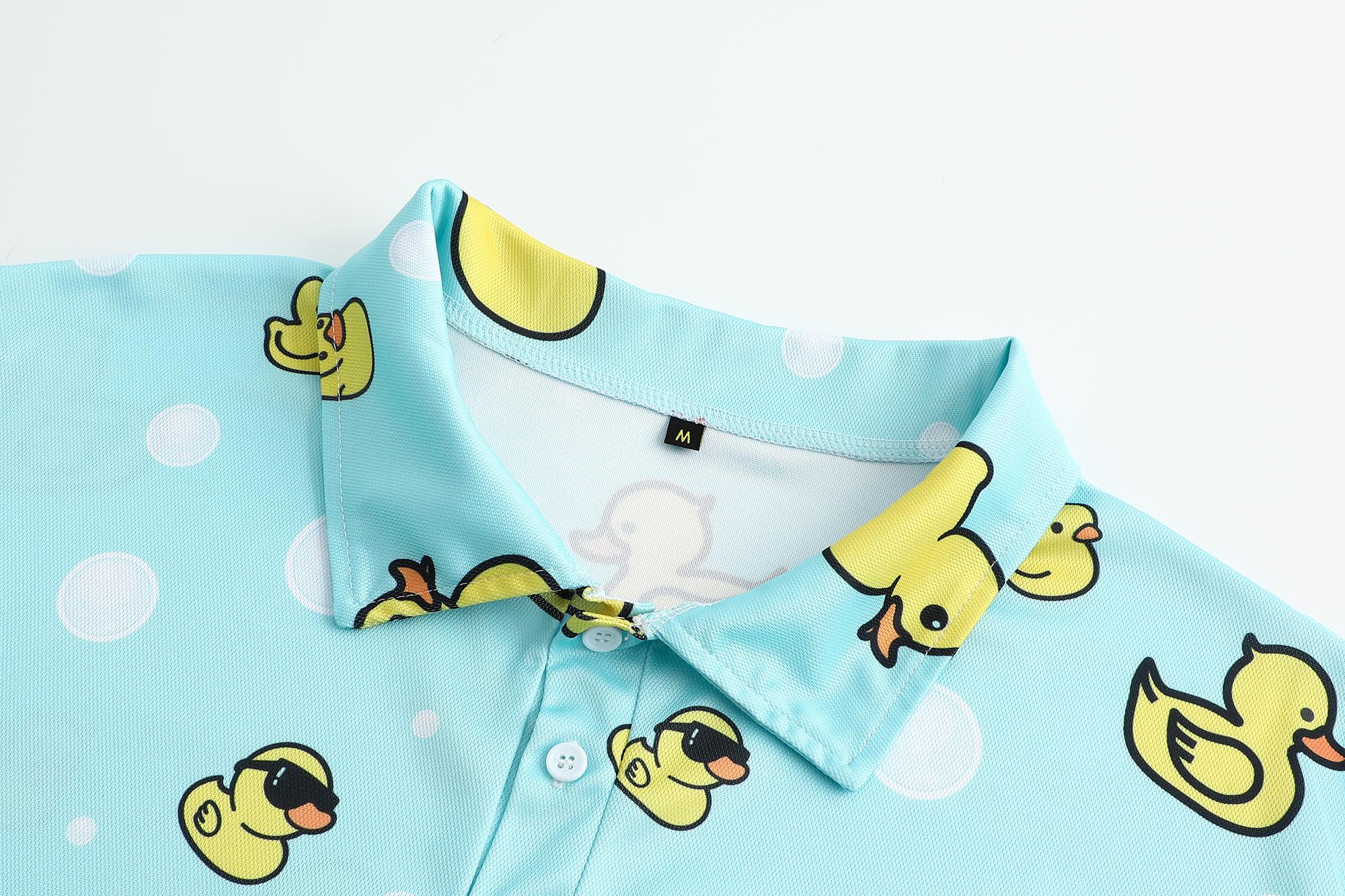 Funny Golf Shirts for Men - Moisture Wicking Dry Fit Short Sleeve Printed Polo Shirts - Perfect for Golf Outings, Casual Wear & Summer Activities