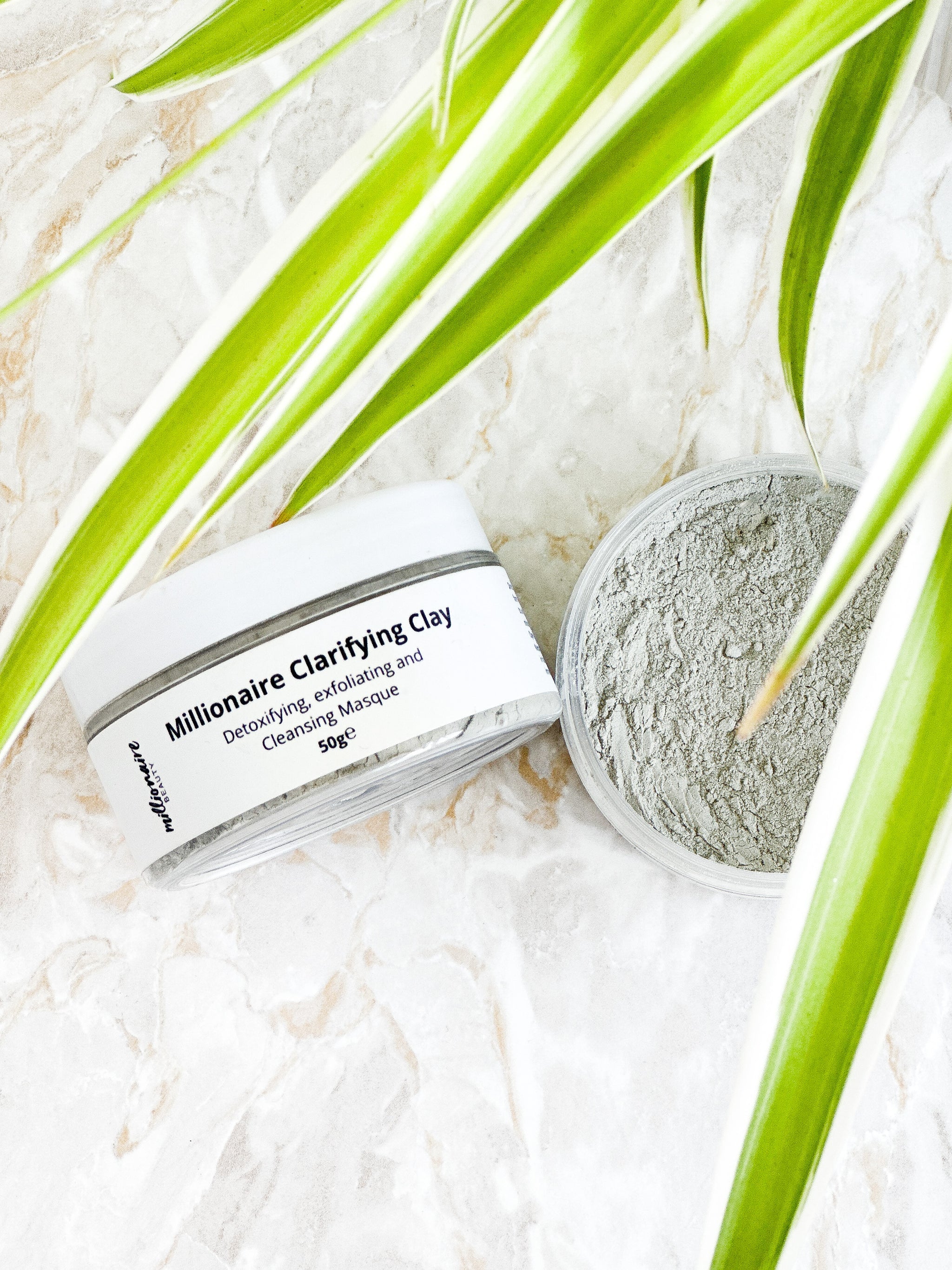 Millionaire Clarifying Clay Mask - Deep Pore Cleansing & Detoxifying for Oily & Acne-Prone Skin | Perfect for Spa Nights & Self-Care Routines