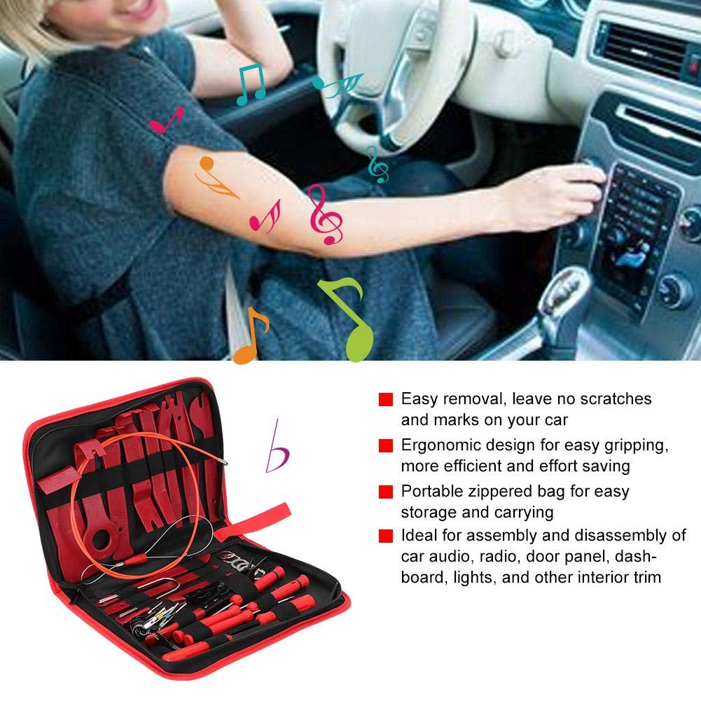 39pcs Car Interior Trim Removal Tool Kit - Pry Tools for Door Panel, Dashboard & Audio Installation | Perfect for Auto Repair, DIY Car Upgrades & Professional Mechanics