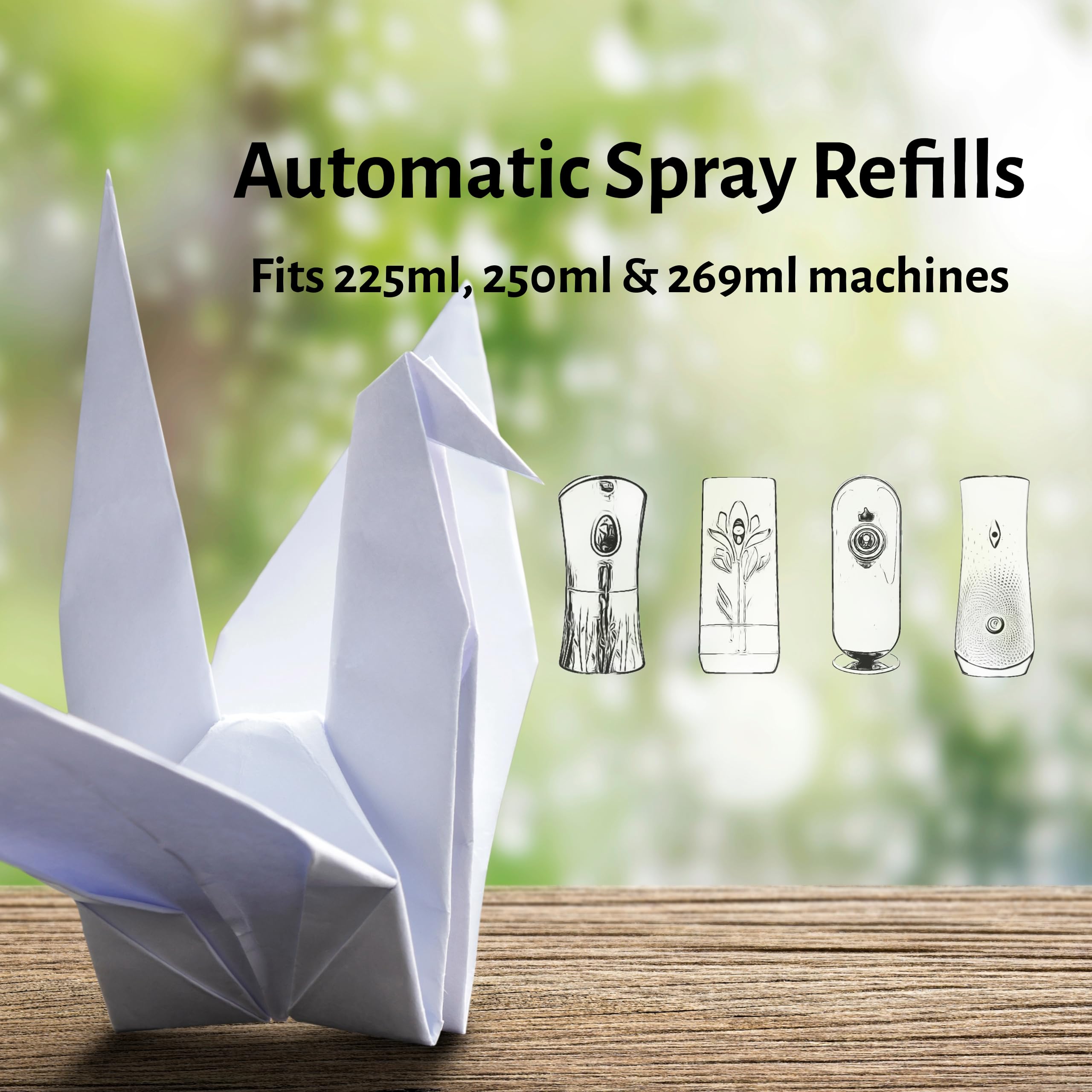 Airth Whispers of Woodlands Automatic Spray Refill - Pine, Juniper & Mistletoe Scented Air Freshener (225ml, 2200 Sprays, Lasts 60 Days) for Home, Office & Car Freshening