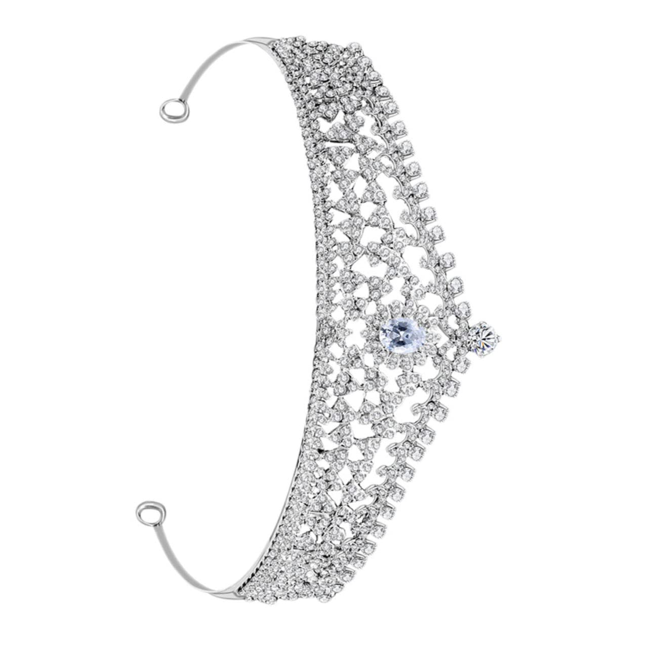 Beavorty Bridal Crown Hair Accessories - Pearl & Rhinestone Tiara Headband for Weddings, Birthdays, Parties | Princess Crystal Headpiece for Brides, Prom, Special Occasions