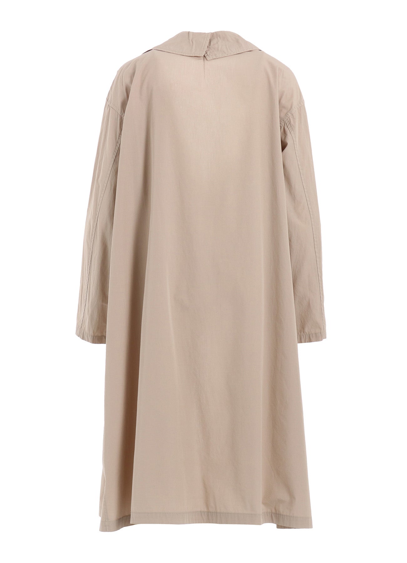 Premium Cotton Broadcloth Dyed Big Collar Trench Coat for Women - Stylish Outerwear for Fall & Winter Fashion, Office Wear & Casual Outings