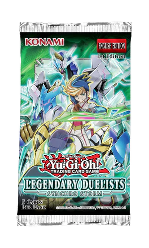 Yu-Gi-Oh! TCG Legendary Duelists 8: Synchro Storm Booster Pack - Collectible Trading Cards for Competitive Play & Deck Building