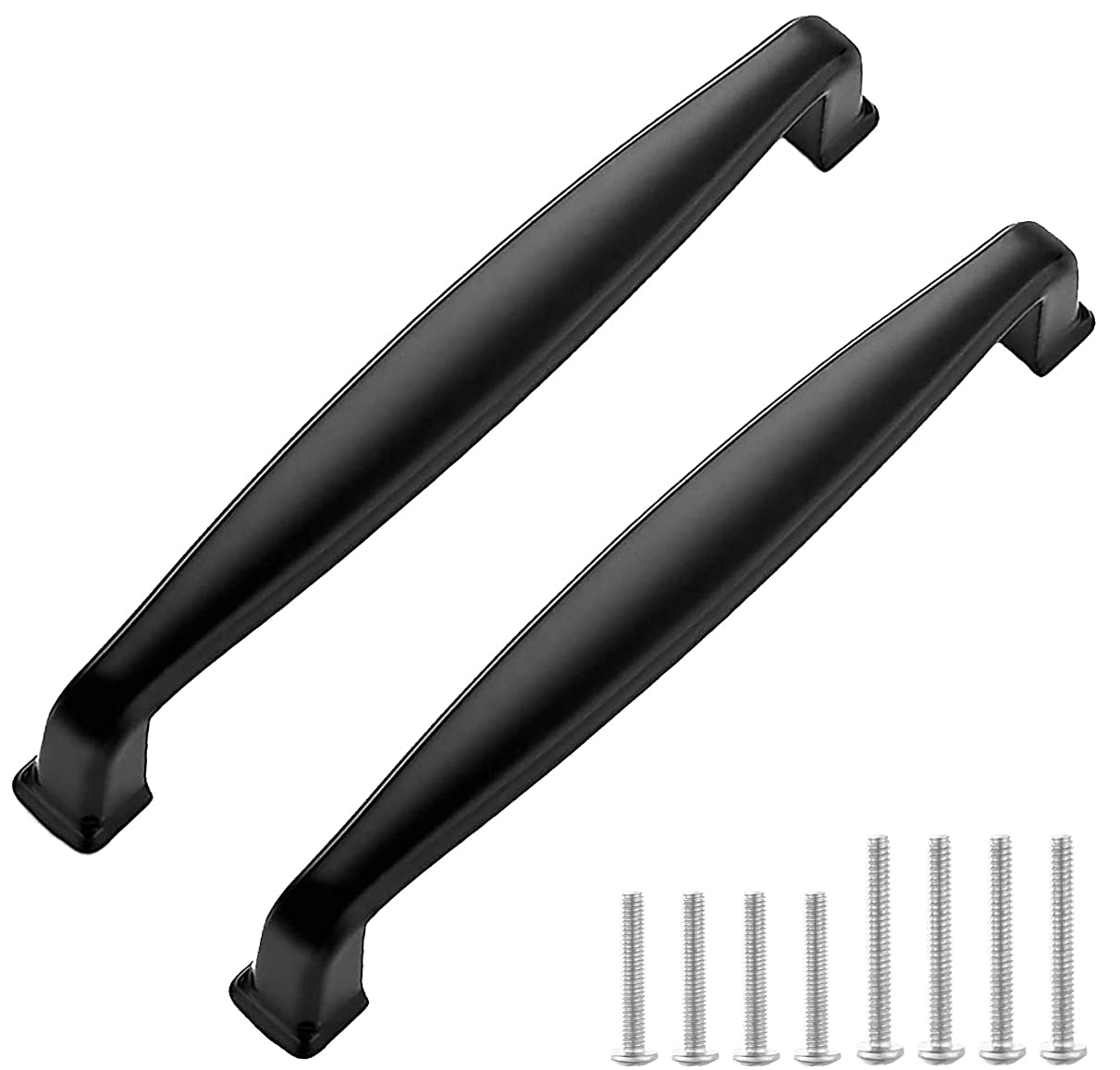 abcGoodefg 12 Pack Matte Black Kitchen Cabinet Handles & Drawer Pulls - 96mm/3.8
