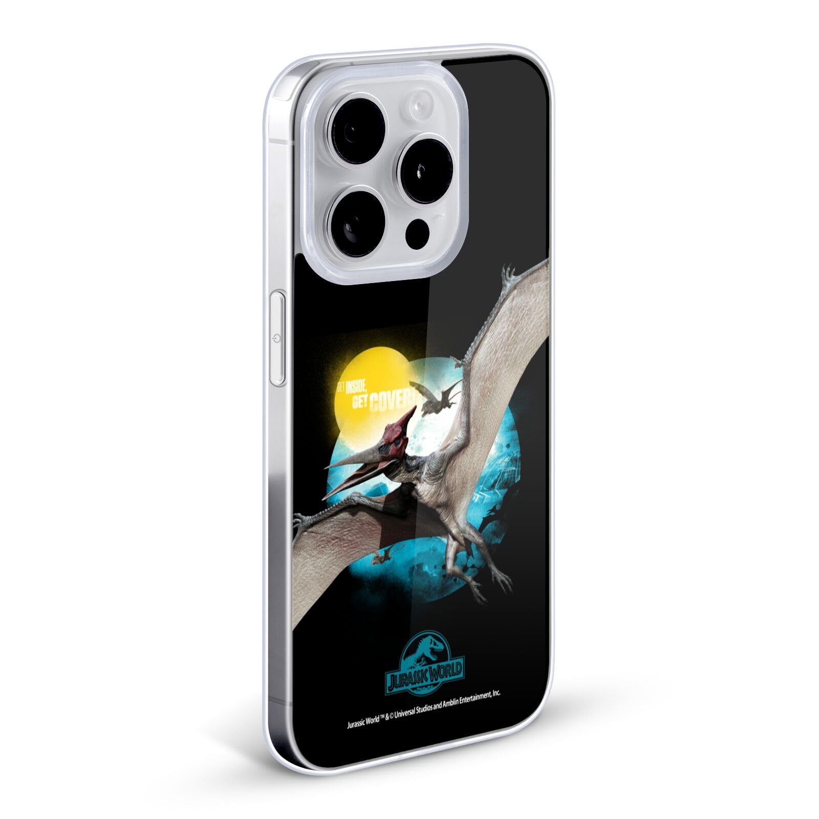 Official Jurassic World Pteranodon Key Art Soft Gel Phone Case - Compatible with Apple iPhone 11 Pro Max - Durable Protection with Stylish Design - Perfect for Movie Fans and Dinosaur Lovers