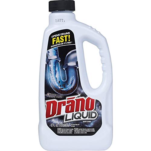 Drano Liquid Drain Cleaner - Fast Clog Remover for Kitchen Sink, Shower & Bathtub - Safe for Pipes - Unclogs Hair, Soap Scum & Food Waste - Ideal for Home & Commercial Use