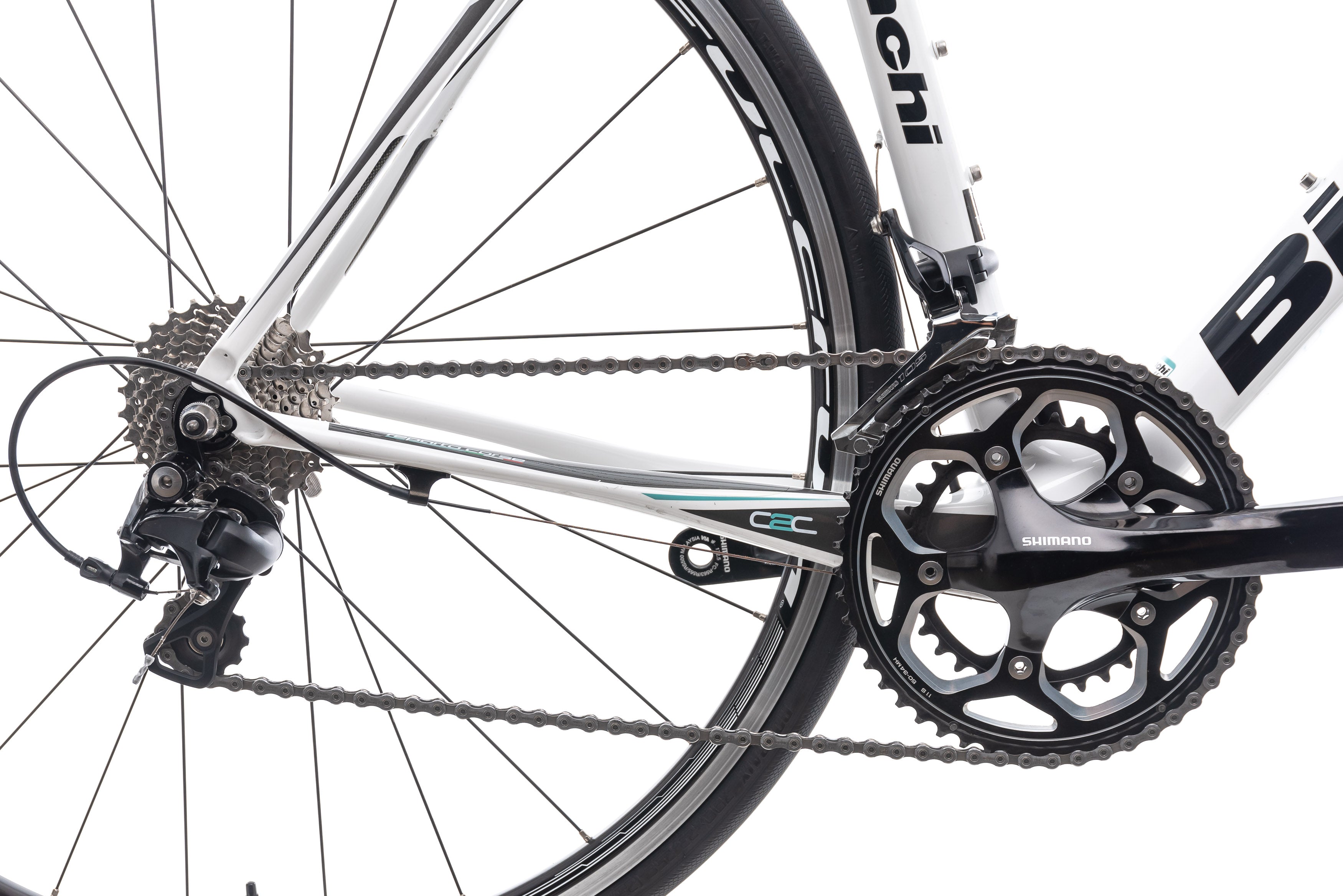 Bianchi Intenso 55cm Road Bike - Lightweight Carbon Frame, Shimano 105 Groupset (2015 Model) | Perfect for Road Racing, Commuting & Long-Distance Cycling
