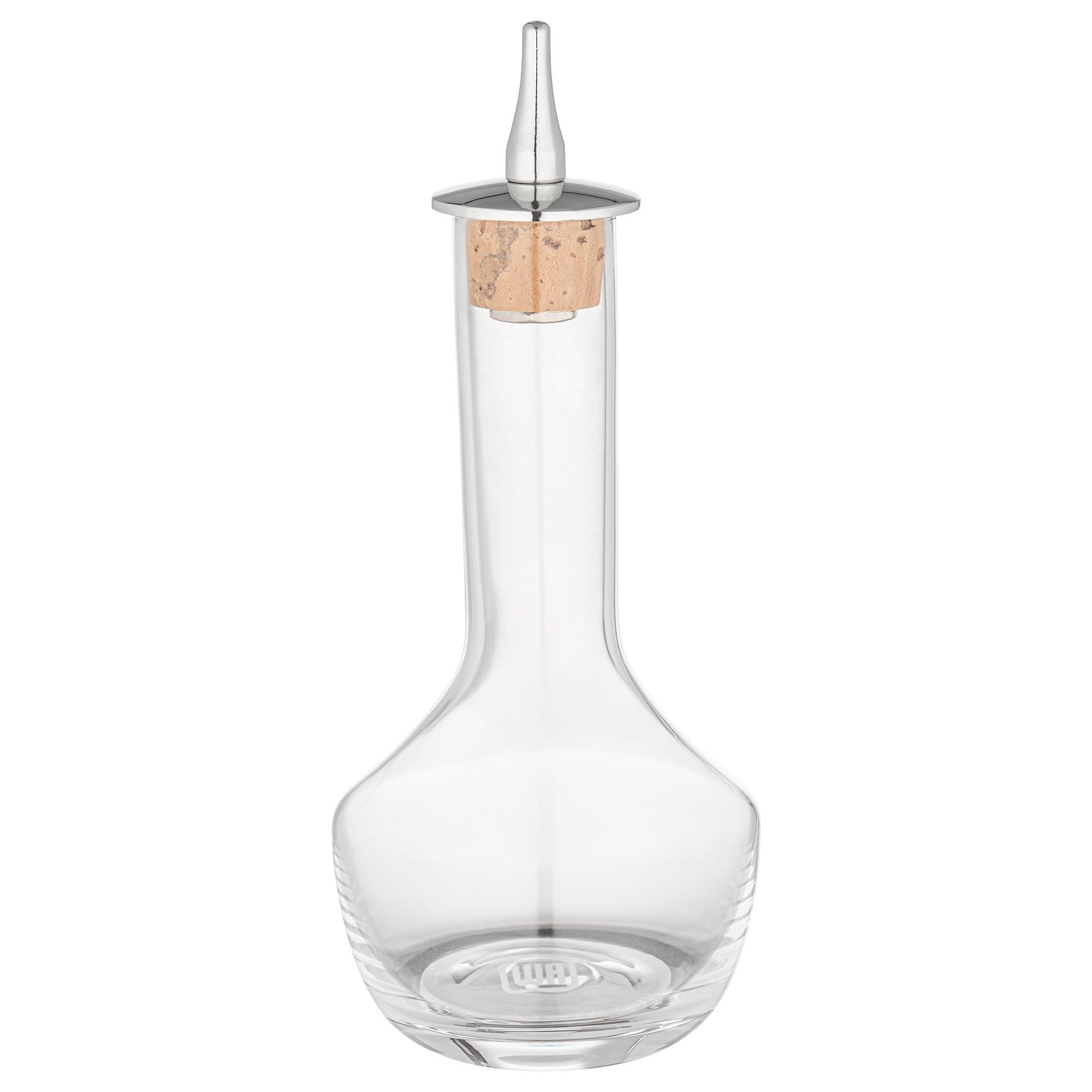 Premium 4 oz Glass Bitters Bottle with Silver Dasher - Modern Bar Accessory for Cocktails & Mixology - 5.75