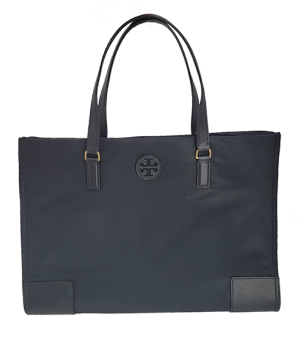 Tory Burch Women's Ella Large Nylon Tote Bag with Gold-Tone Hardware - Stylish & Spacious Handbag for Work, Travel & Everyday Use