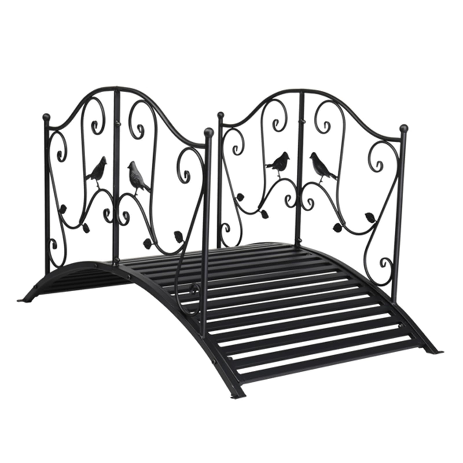 Metal Arch Bridge for Garden - Decorative Iron Bridge for Backyard, Park & Courtyard | Outdoor Landscape Art & Small Bridge Decor | Perfect for Wedding Arches, Garden Pathways & Water Features