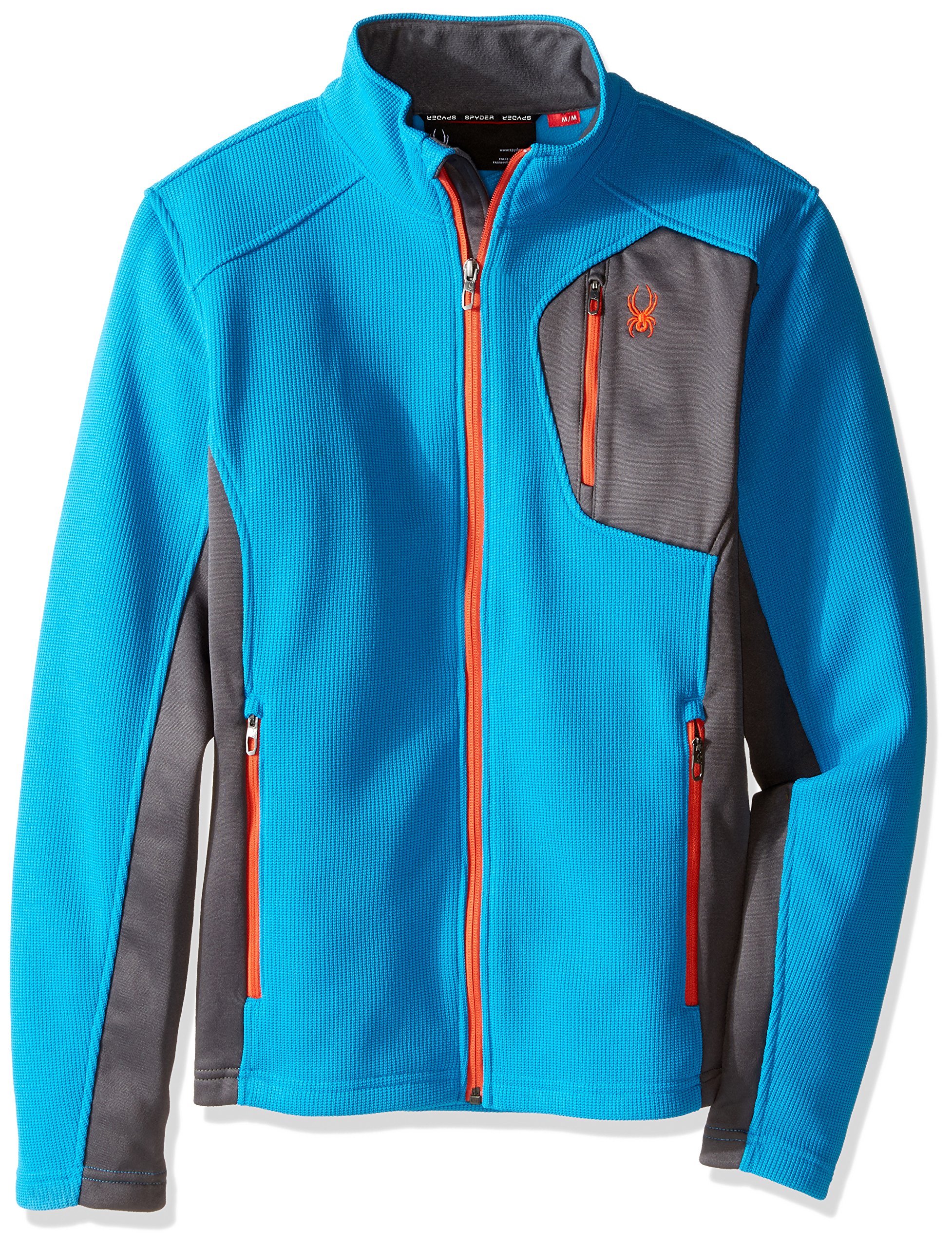 Spyder Men's Bandit Full Zip Lightweight Stryke Fleece Jacket - Warm Winter Outerwear for Skiing, Hiking & Outdoor Activities