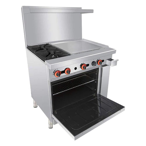 Cookline CR36 24G LP 36-Inch 2-Burner Liquid Propane Gas Range with 24