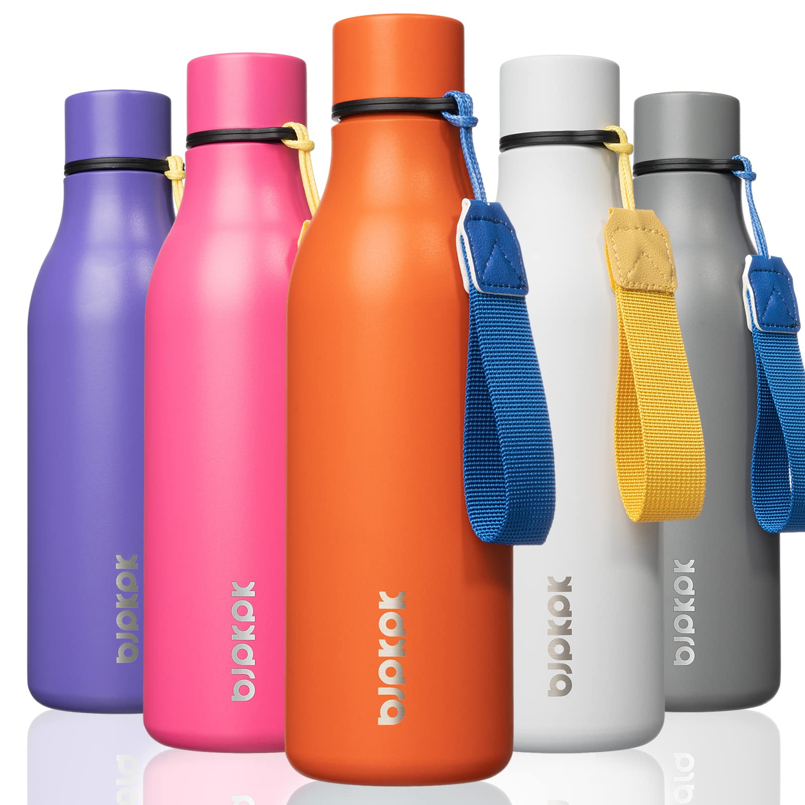 18oz Insulated Stainless Steel Water Bottle - BPA Free, Leak Proof for Sports & Travel