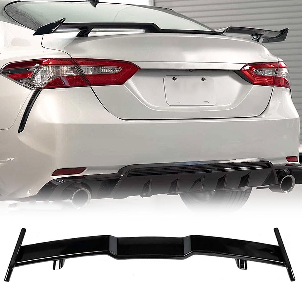 ABS Gloss Black Rear Trunk Spoiler for 2018-2020 Toyota Camry LE SE XLE XSE (8th Gen) - Boot Wing Lip Spoiler - Enhances Style & Aerodynamics - Perfect for Car Enthusiasts & Custom Upgrades