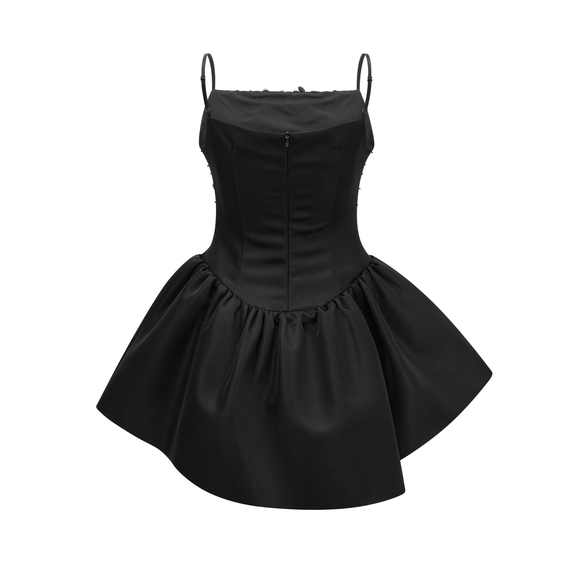 CHARLENE Embellished Asymmetric Dress for Women - Elegant Evening Gown for Parties, Weddings & Special Occasions