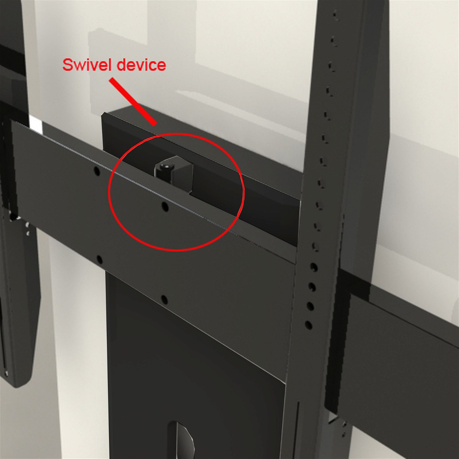 Tauris Electra Black Wall Mount TV Stand with Bracket Mount - 2 Shelves & Cable Management - Perfect for Living Room, Bedroom & Home Theater Setup