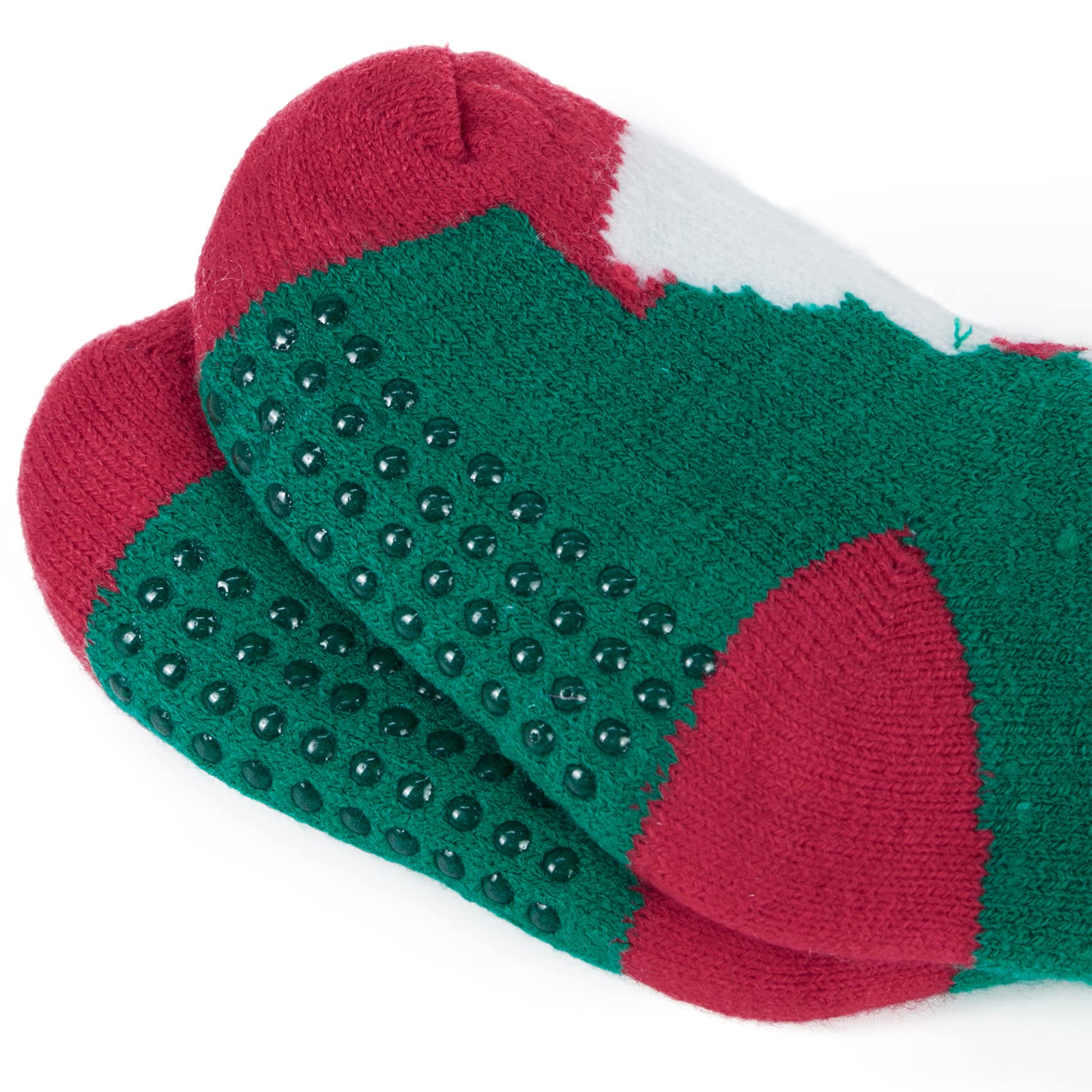 Durio Non-Slip Toddler Slipper Socks - Warm Fuzzy Winter Socks for Boys & Girls with Anti-Skid Grips | Cozy Indoor/Outdoor House Socks for Kids Christmas Gifts & Playtime