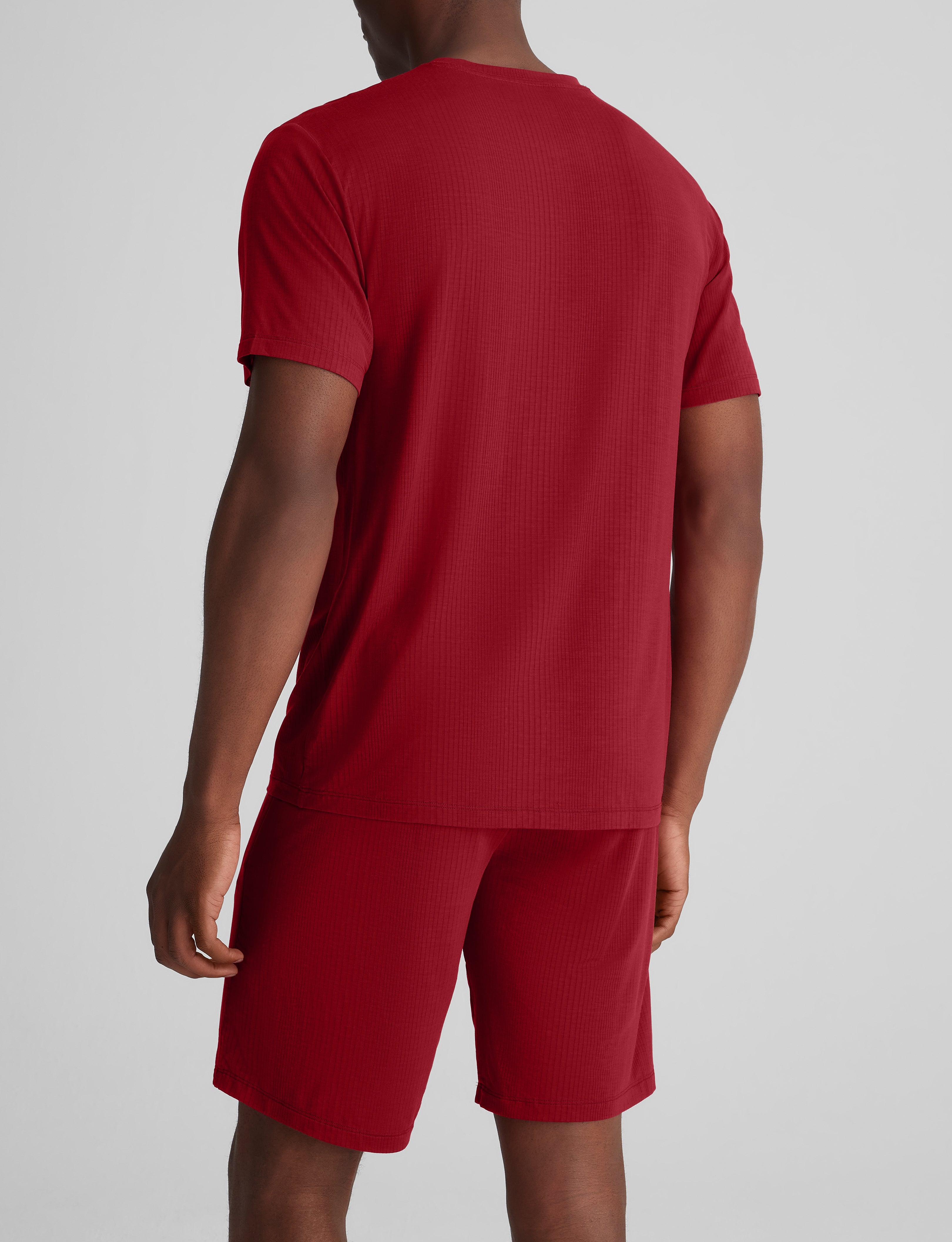 Luxury Second Skin Ribbed Sleep Tee - Soft & Comfortable Women's Nightwear for Relaxing at Home or Lounging