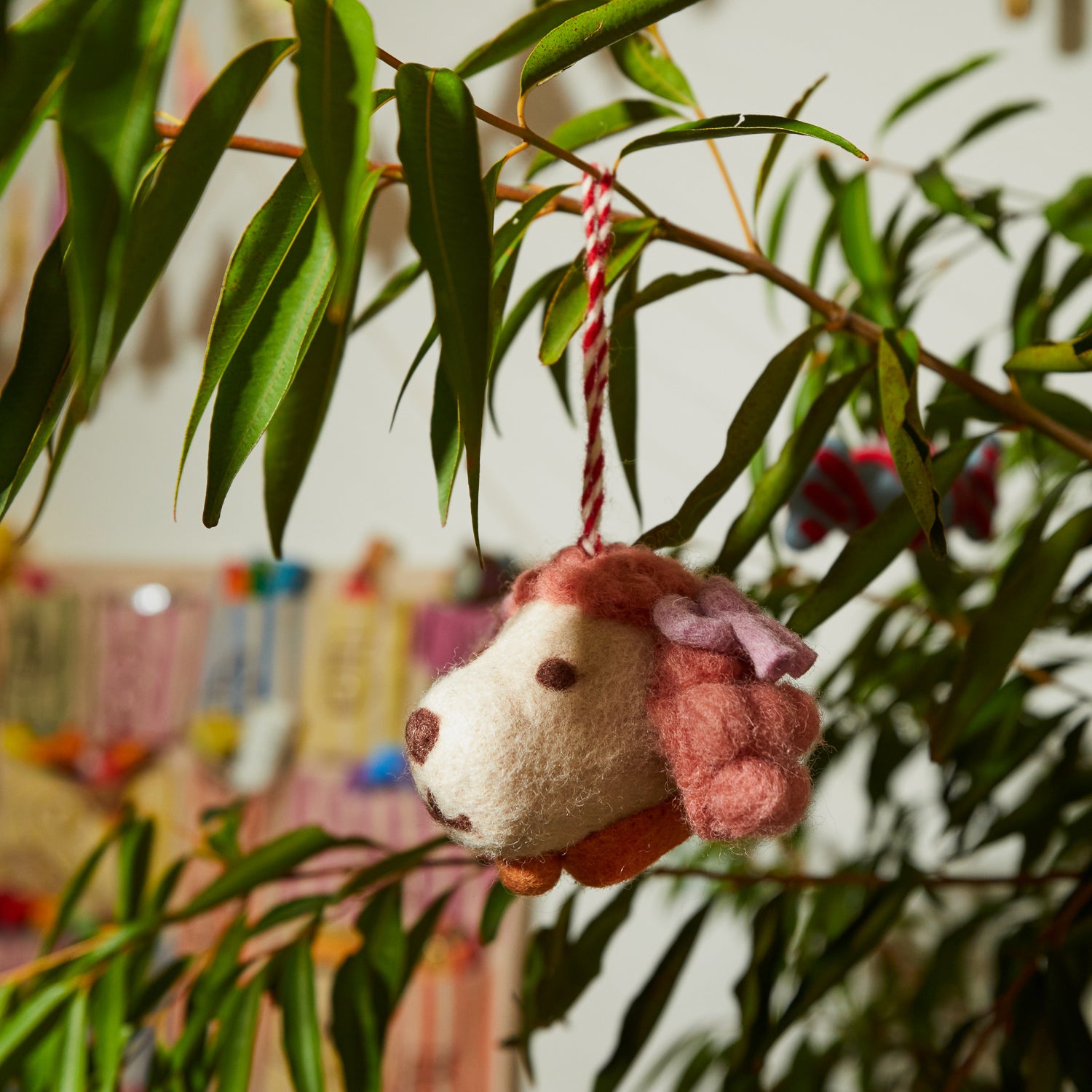 Cute Poodle Dog Decor - Handmade Ceramic Figurine for Home, Office & Gift - Perfect for Shelf, Desk & Nursery Decorations