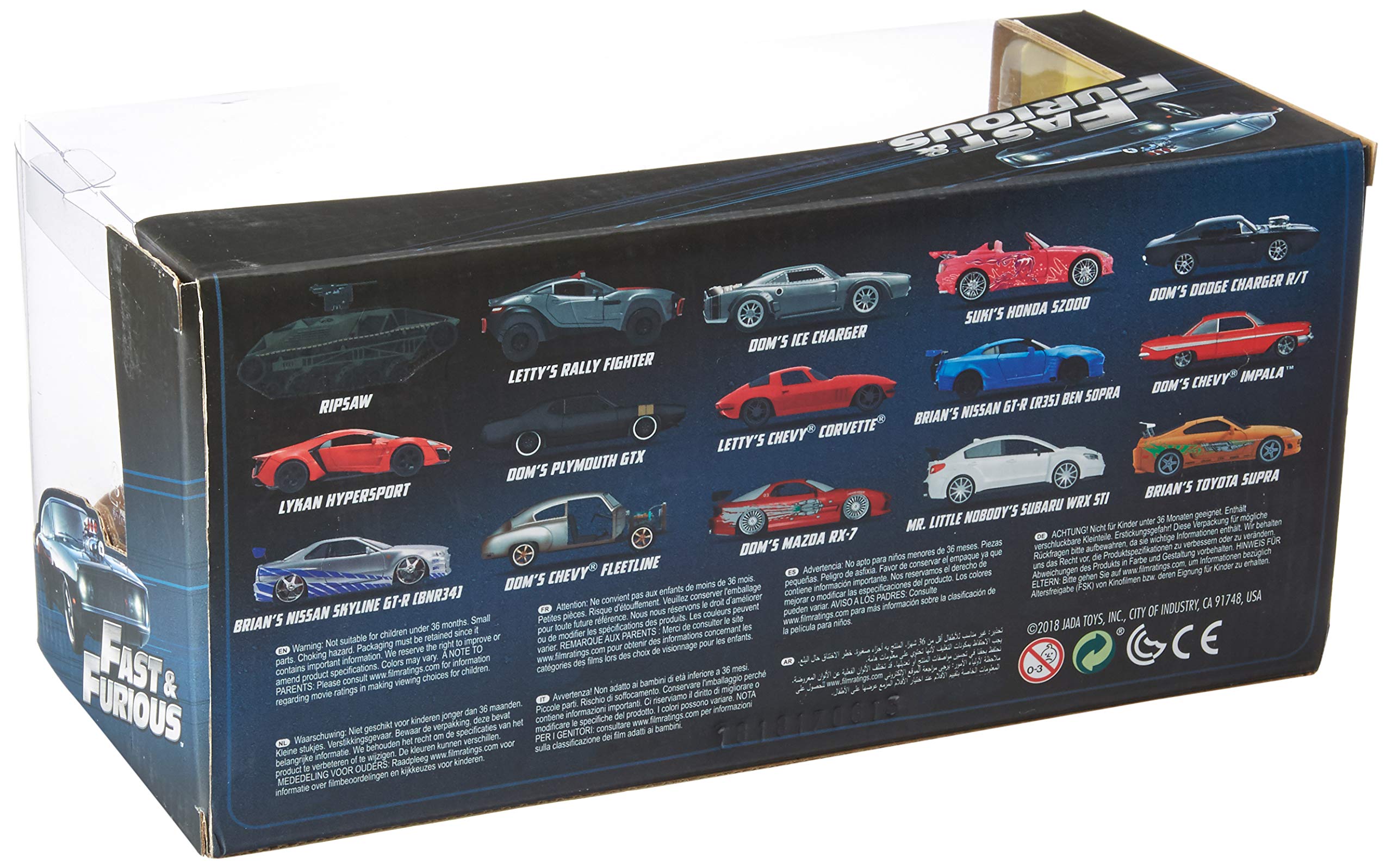 Jada Toys Fast & Furious 1:24 Scale Johnny's Honda S2000 Die-Cast Model Car - Collectible Toy for Kids & Adults - Black - Perfect for Movie Fans, Car Collectors & Gift Giving