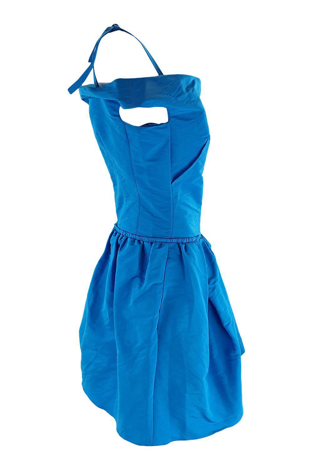 CARVEN Women's Off Shoulder Fit and Flare Mini Dress - Size 40, Summer Party Cocktail Dress for Night Out, Date Night, and Special Occasions