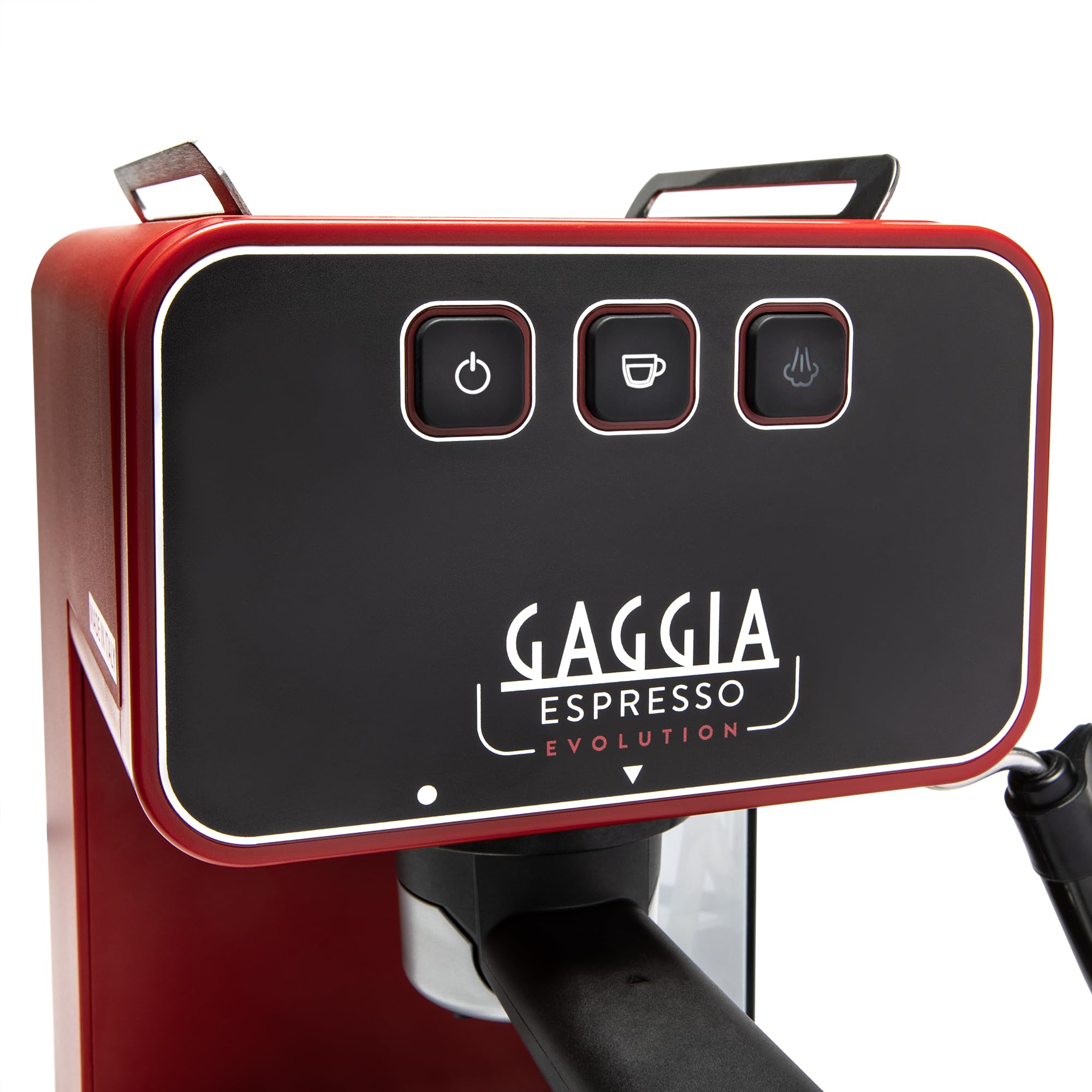 Gaggia Espresso Evolution Coffee Machine - Lava Red | Professional Home Barista Espresso Maker for Latte & Cappuccino | Perfect for Kitchen, Office & Coffee Shop Use