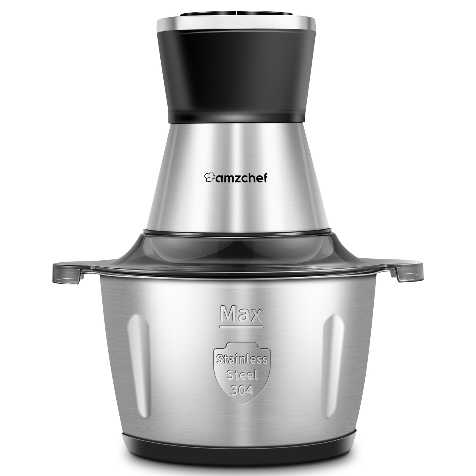 AMZCHEF 8-Cup Food Processor with Glass Bowl (J20) - Perfect for Chopping, Slicing & Shredding Vegetables, Nuts & Cheese for Meal Prep & Cooking