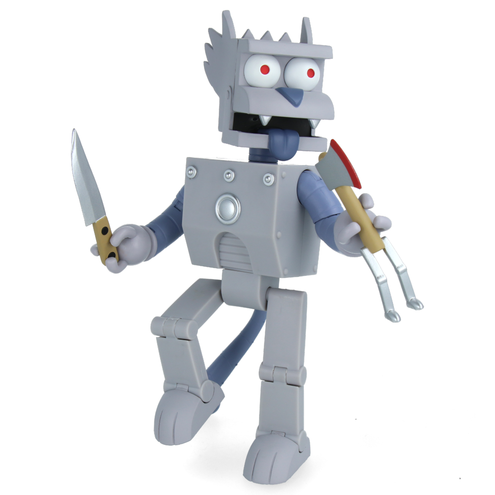 Ultimate Robot Scratchy Figurine from The Simpsons – Collectible Action Figure for Fans & Display