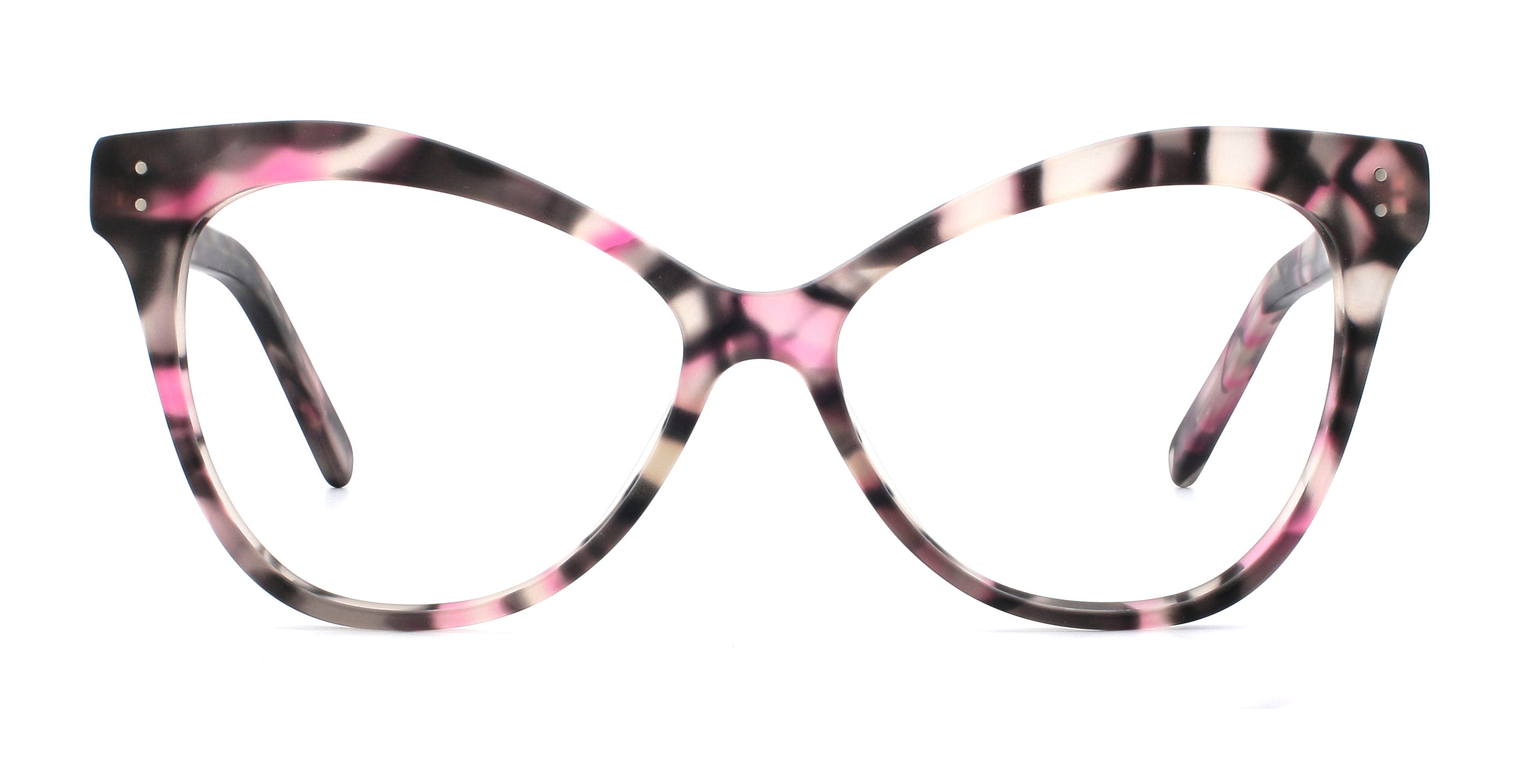 Stylish Flamboyant Cateye Reading Glasses Frame A16408 - Perfect for Reading, Office Work & Fashion Accessories