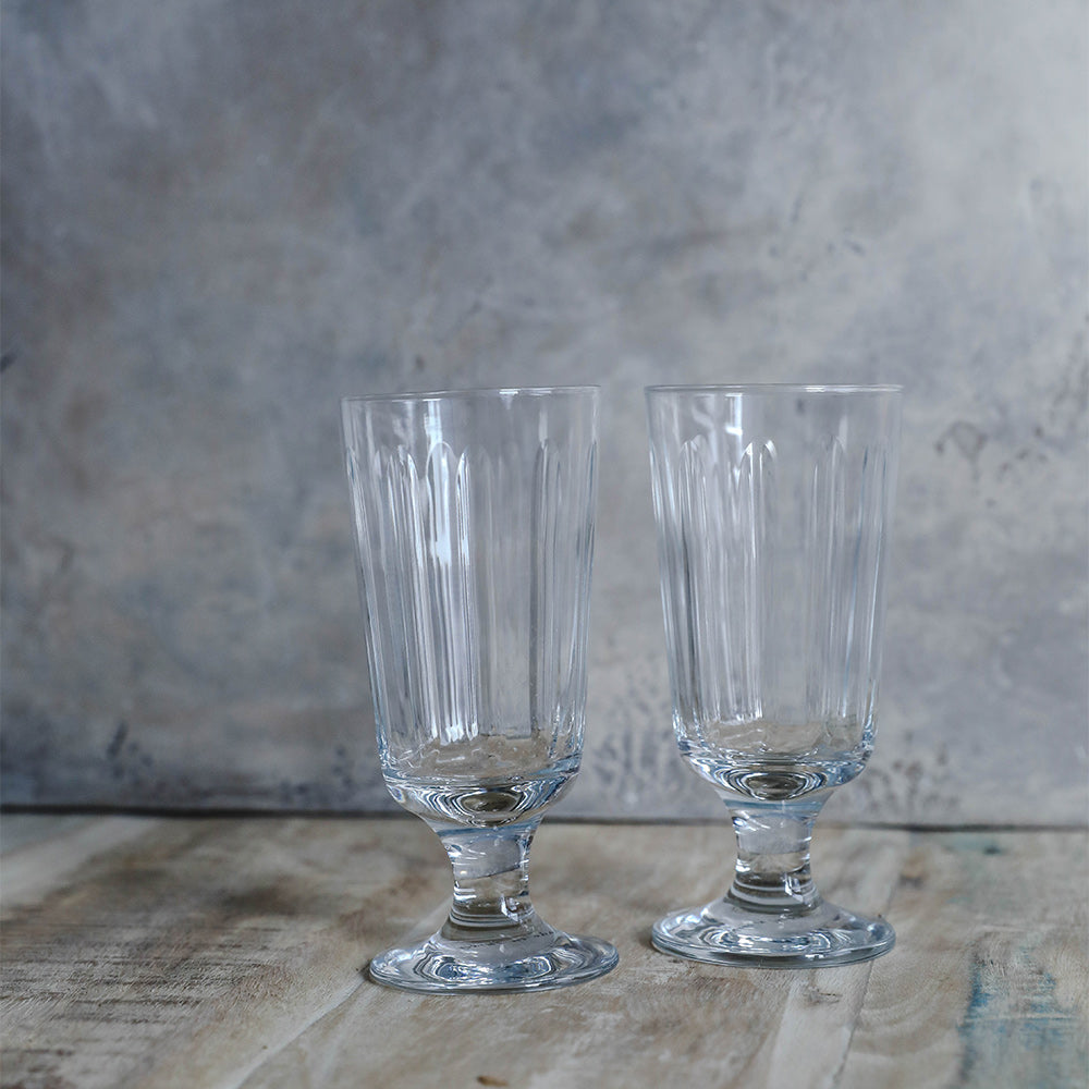 Premium 12oz Footed Drinking Glass Set - Elegant Crystal Clear Glassware for Wine, Cocktails, and Beverages - Perfect for Dinner Parties, Weddings, and Home Bar Decor