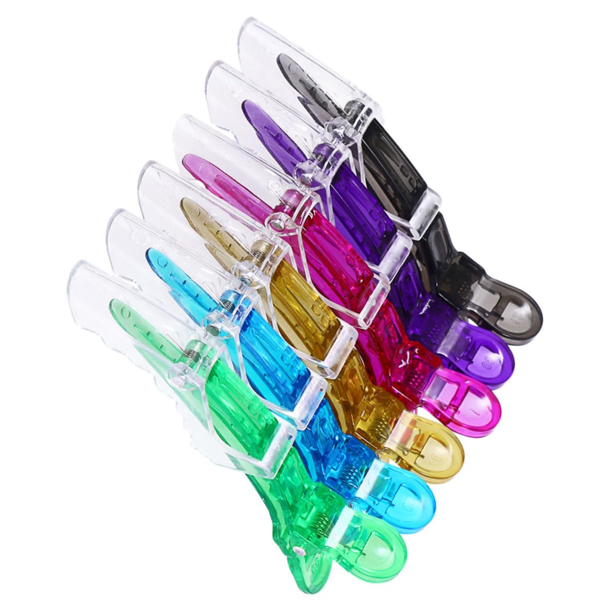 Beavorty 2 Sets DIY Hair Stylist Accessories - 12pcs Traceless Salon Alligator Clips & Barrette Clips for Women | Perfect for Hair Styling, Salon Use & Home Hairdressing