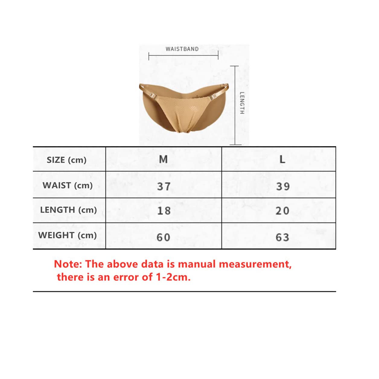 Women's Silicone Butt Padded Underwear - Fake Butt Enhancer Panties for Hip & Bum Shaping - Body Shaper for Curves (Black, Medium) | Perfect for Cosplay, Costumes & Everyday Confidence Boost