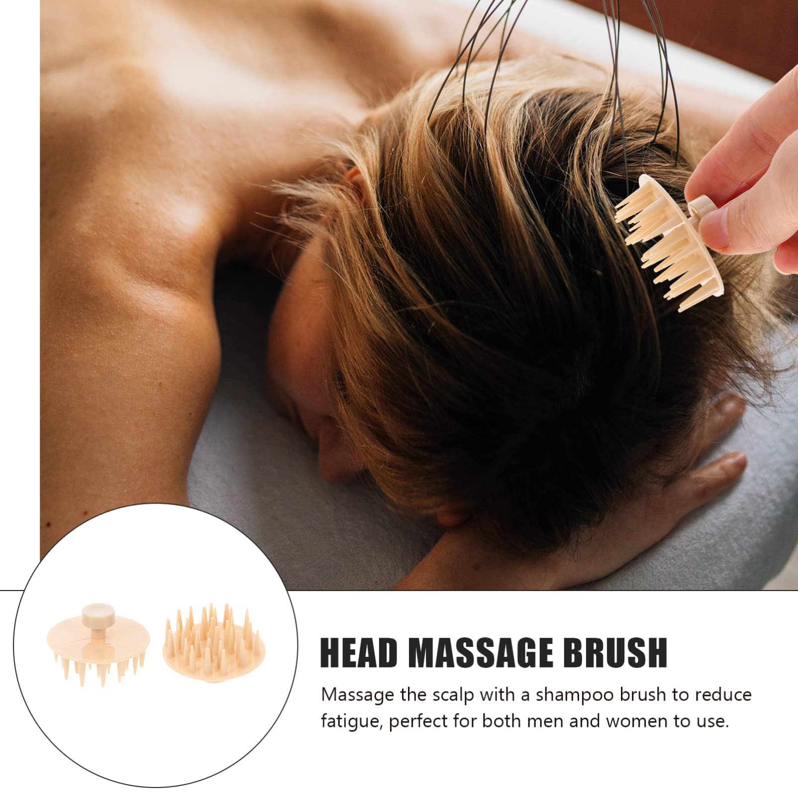 2 Pack Silicone Shampoo Brush & Scalp Massager - Gentle Hair Cleaning Comb for Shower & Bath - Perfect for Relaxing Scalp Massage & Deep Cleansing - Great Gift for Women & Men