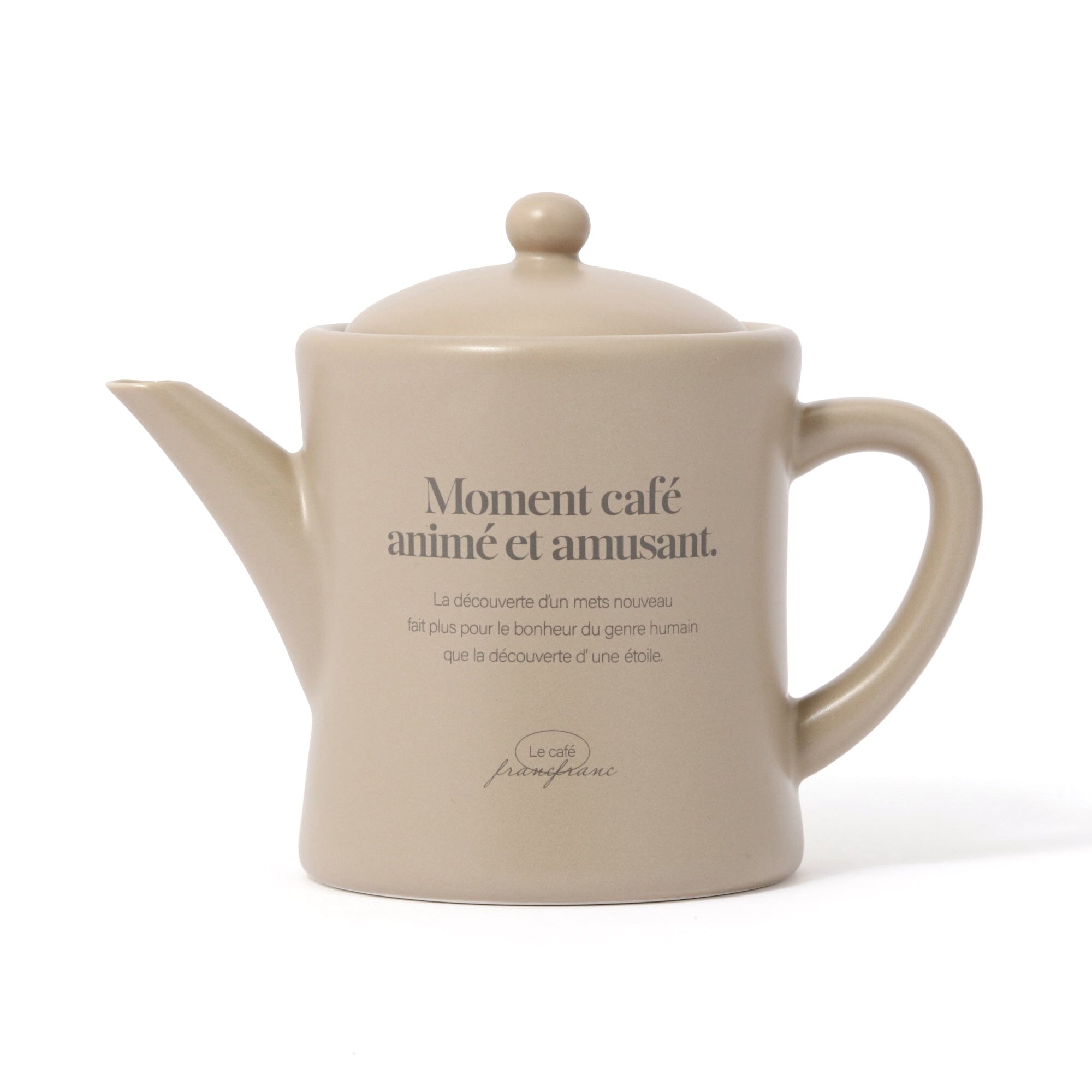 Premium Brown Ceramic Teapot for Coffee & Tea - Elegant & Durable for Home, Office, or Restaurant Use