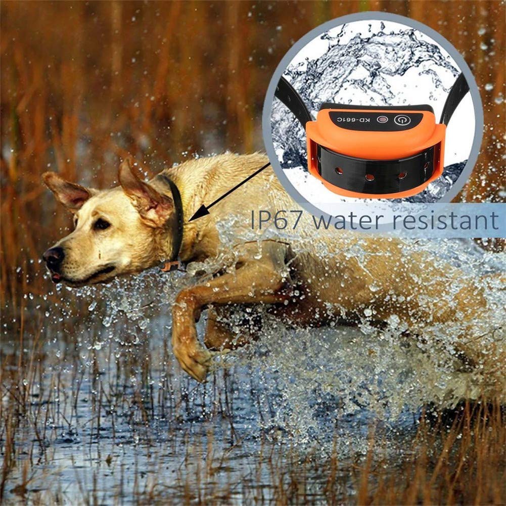 **Wireless Dog Fence System - Rechargeable & Waterproof IP67 Electric Pet Containment Collar with Adjustable Range & LED Distance Display - Safe & Harmless for All Dogs - Perfect for Backyard, Training & Outdoor Use**