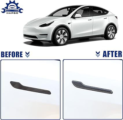 2020-2022 Tesla Model Y Exterior Body Kit - Carbon Fiber Spoiler, Mud Guards & Trim Stickers | Glossy Finish Upgrade Accessories for Enhanced Style & Protection | Perfect for Car Enthusiasts & Customization