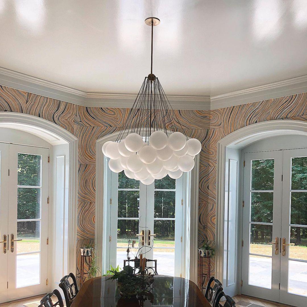 Elegant Bubble Chandelier - Modern Crystal Ceiling Light Fixture for Dining Room, Bedroom & Living Room Decor | Perfect for Home, Wedding & Event Lighting