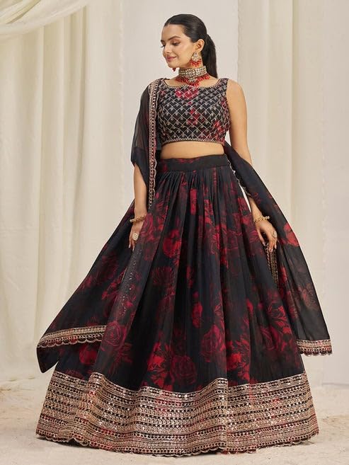Exquisite Bridal Lehenga Choli Set for Wedding & Reception | Traditional Indian Pakistani Party Wear Outfit | Perfect for Bridal Showers, Mehendi & Sangeet Ceremonies