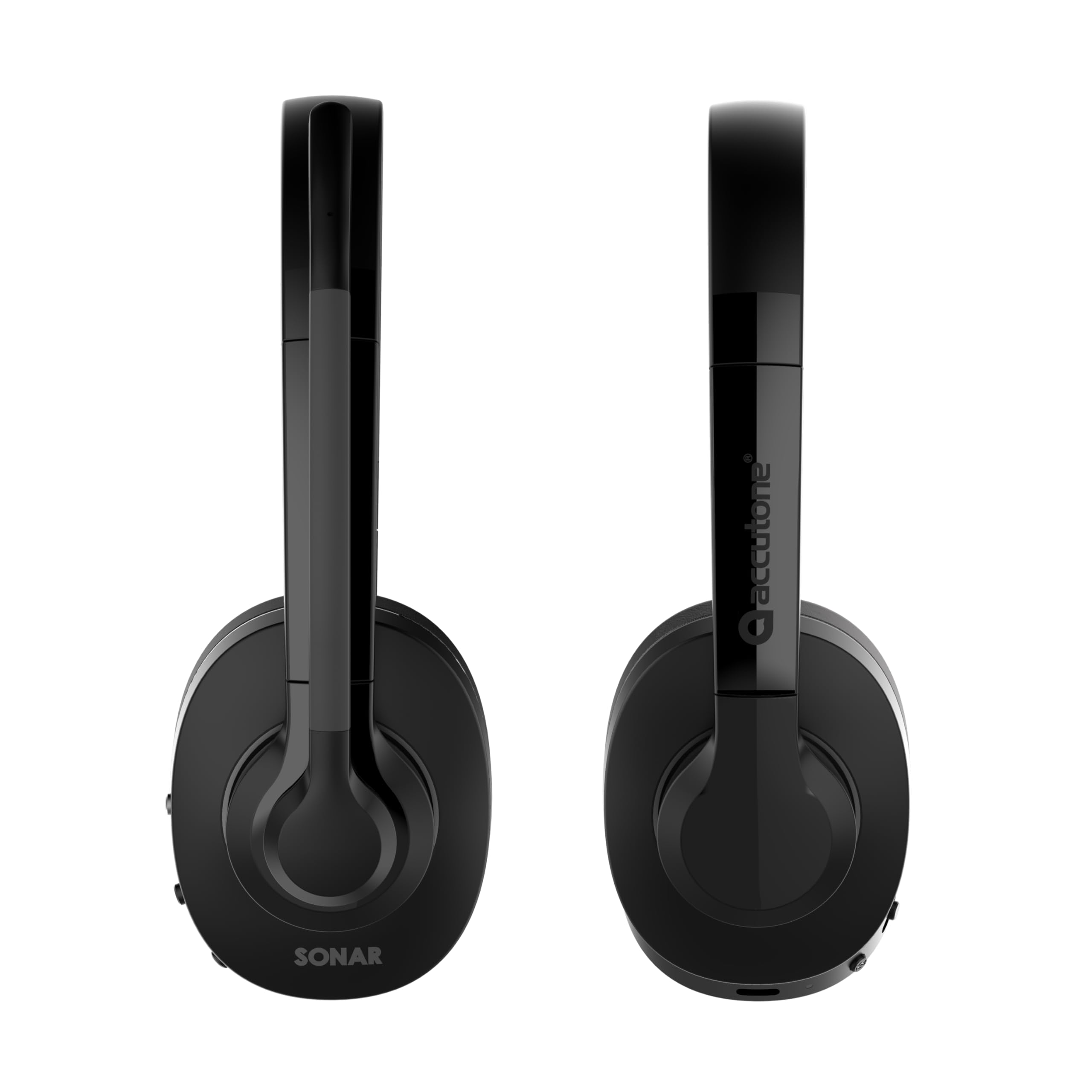 Sonar 60 Dual Bluetooth & USB Wired Headset - Noise Cancelling Mic, Long Battery Life for PC, Mac & Smartphones | Compatible with MS Teams, Skype, Zoom | Perfect for Remote Work, Online Meetings & Gaming