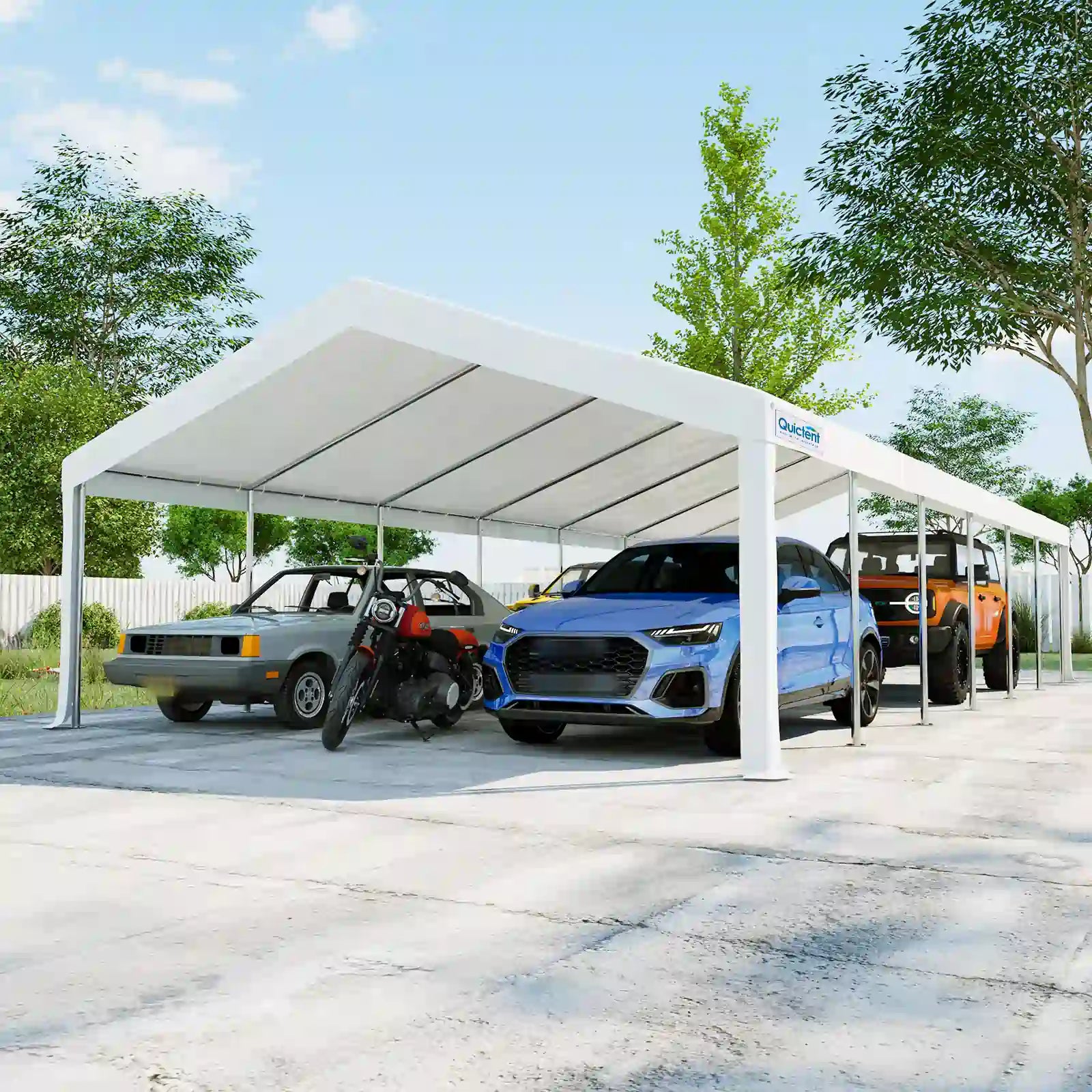 20' x 40' White Party Tent - Heavy Duty Outdoor Canopy for Weddings, Events & Backyard Gatherings - Waterproof & UV Resistant Shelter