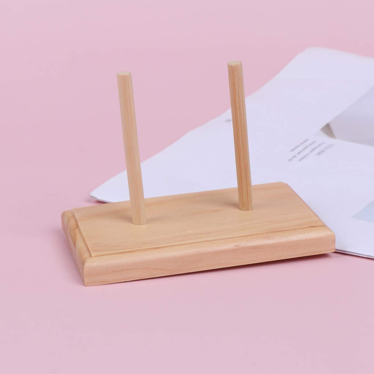 1PC Wooden Embroidery Spool Rack - Beaded Thread Stand, Silk Thread Holder & Braiding Tool Organizer for DIY Crafting, Sewing & Needlework - Perfect for Home, Studio & Gift Use