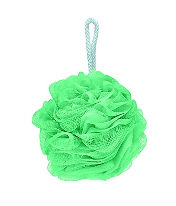 Exfoliating Bath Sponge & Back Scrubber - Natural Loofah for Men & Women | Soft & Durable Shower Pouf | Pack of 1 (Random Color) | Perfect for Daily Exfoliation & Deep Cleansing in Shower or Bath