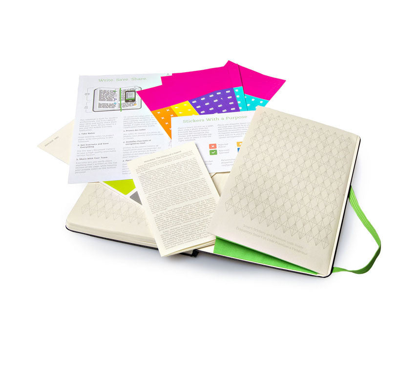 Moleskine Evernote Business Notebook with Smart Stickers - Extra Large Hardcover Journal for Professionals | Perfect for Meetings, Note-Taking & Productivity Tracking