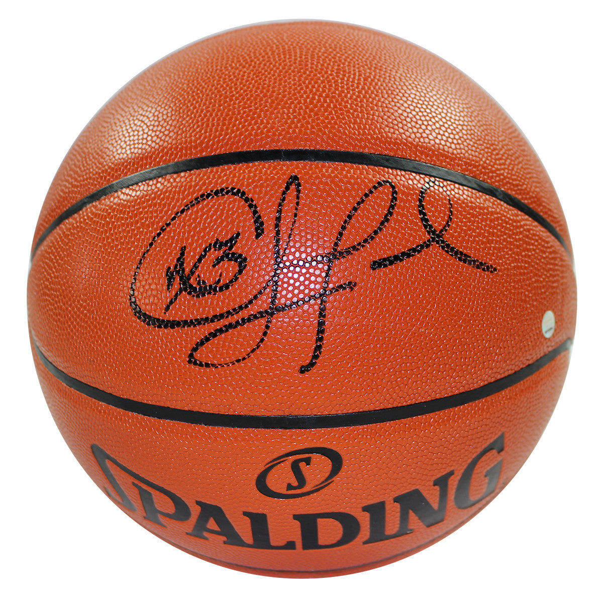 Chris Paul Autographed NBA Orange Basketball with Adam Silver Signature - Officially Signed in Black - Perfect for Collectors, Fans, and Sports Memorabilia Displays