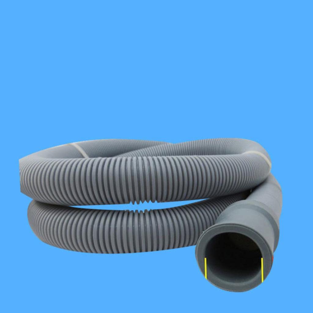 Heavy-Duty Washing Machine Drain Hose with Elbow Connector - 2.5m Flexible Discharge Pipe for Laundry Room & RV Use