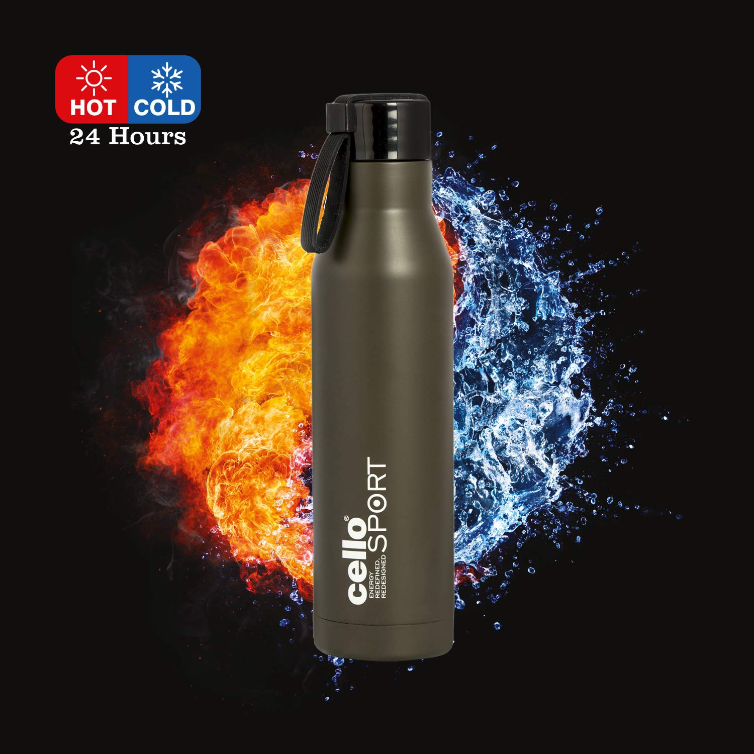 1. Cello Maestro Vacuum Insulated Stainless Steel Water Bottle - 750ml, Grey - Keeps Drinks Hot/Cold for 24 Hours - Perfect for Hiking, Gym & Office    2. Cello Swift Vacuum Insulated Stainless Steel Water Bottle - 1000ml, Silver - 24-Hour Temperature Retention - Ideal for Camping, Travel & Everyday Use