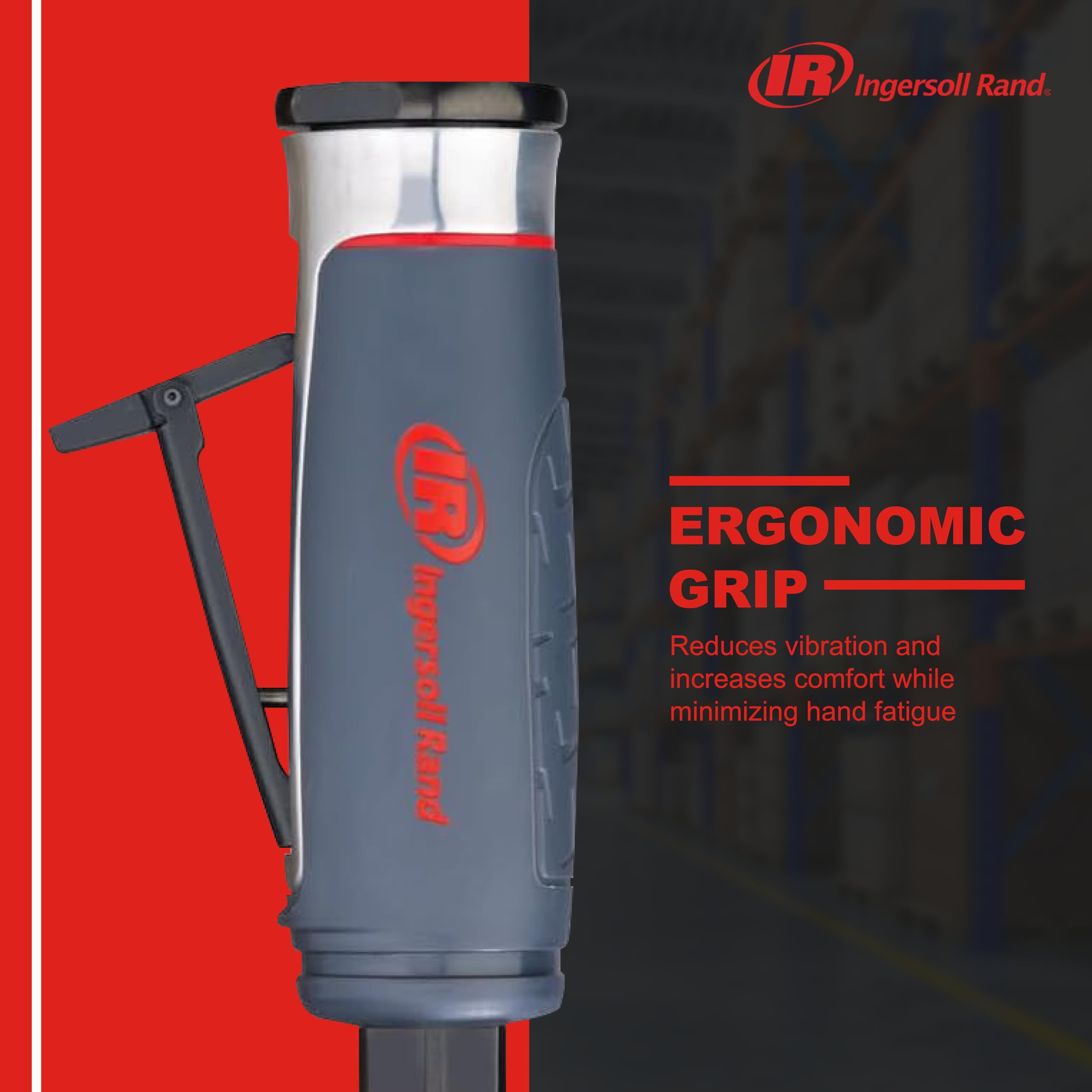 Ingersoll Rand 5102MAX Right Angle Air Die Grinder – 0.4 HP, 20,000 RPM, Ergonomic Grip, Lightweight Design with Spindle Lock (Grey) – Perfect for Metalworking, Automotive Repair & DIY Projects