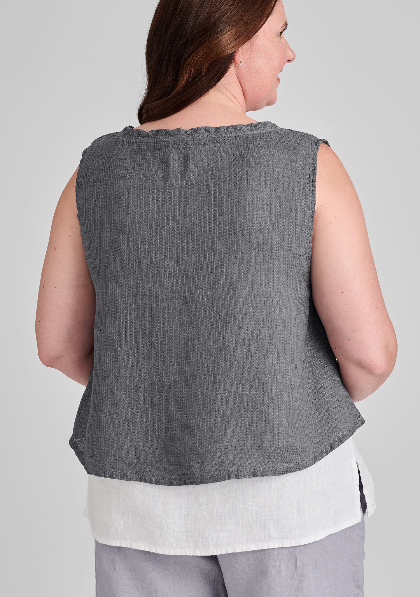 Roxbury Crop Linen Tank Top for Women - Breathable Summer Casual Wear - Perfect for Beach, Travel & Everyday Outfits