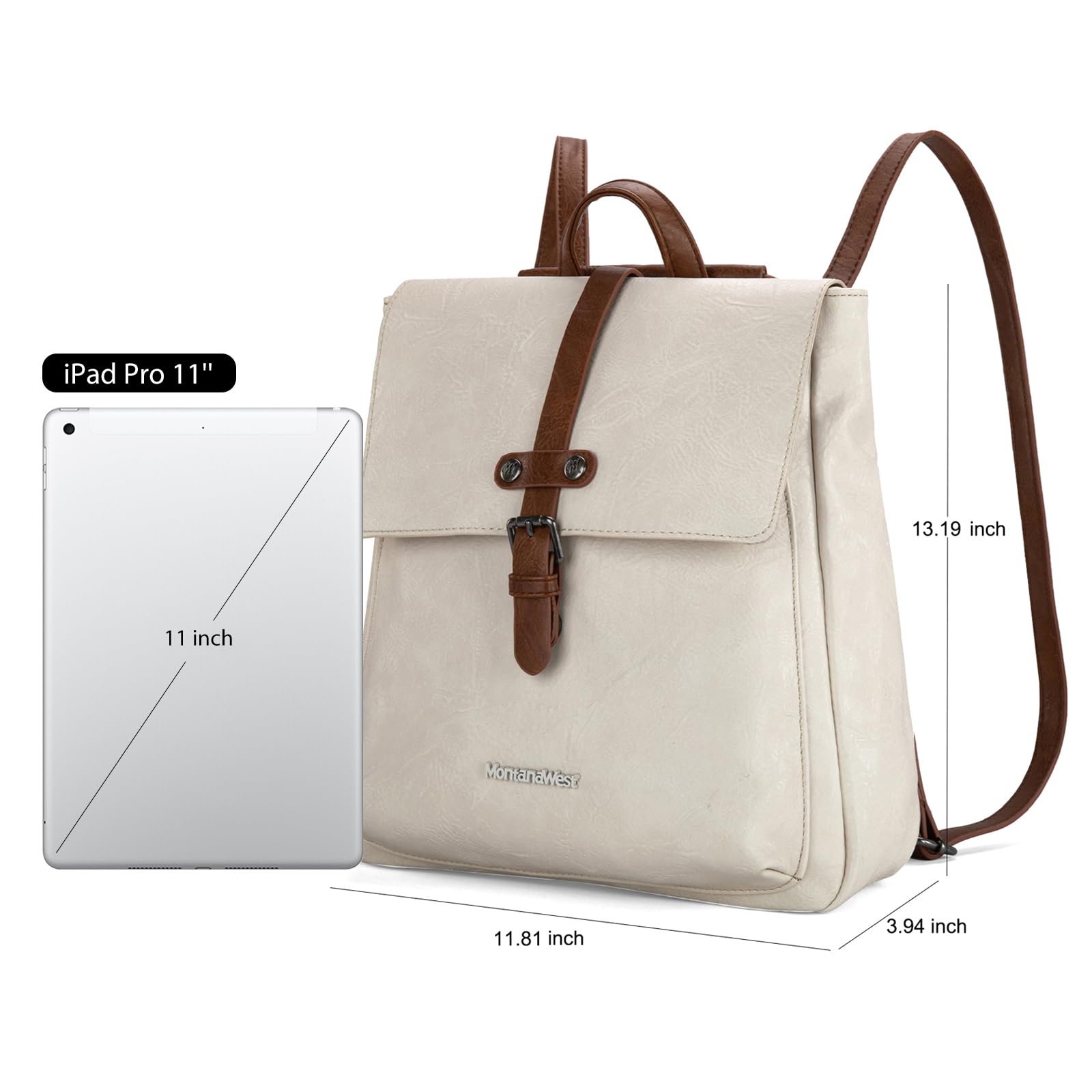 Montana West Women's Medium Backpack Purse - Convertible Crossbody Bag for Travel, Work & Daily Use | Stylish Casual Backpack for Commuting, Shopping & Weekend Outings